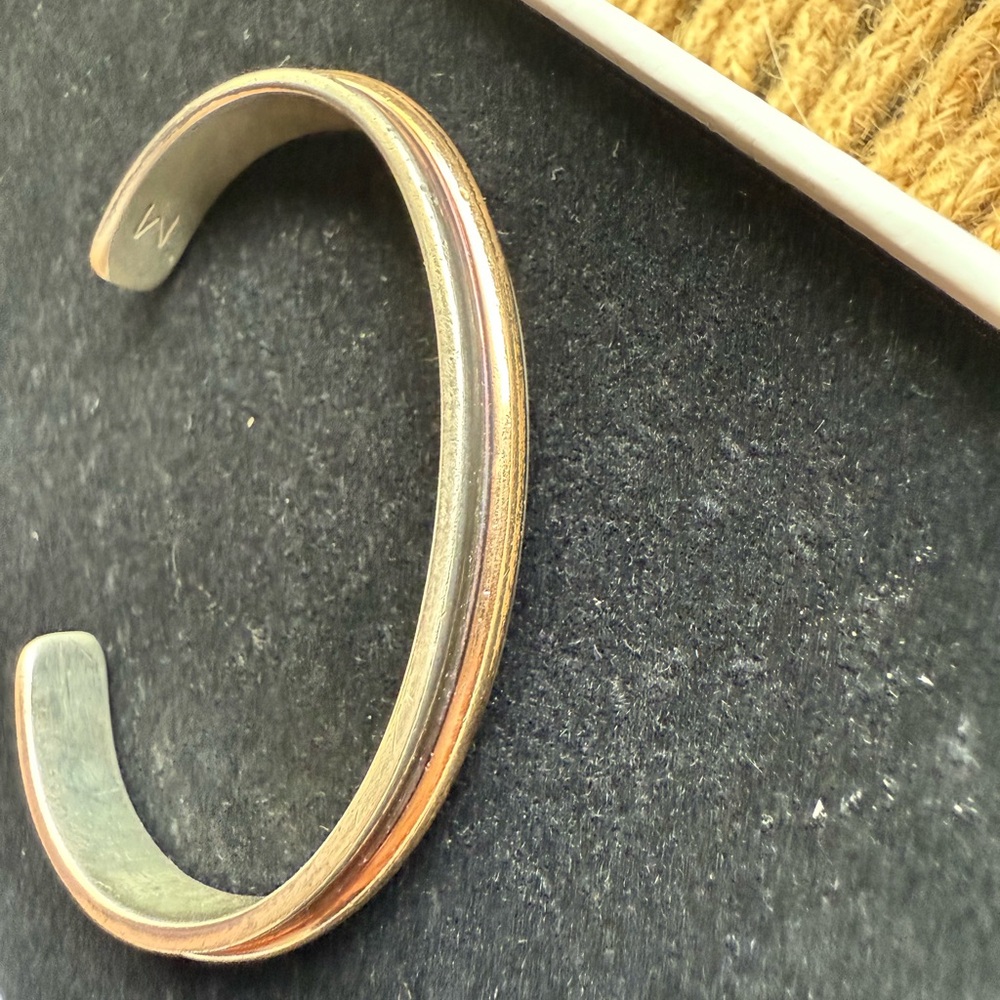 The JWS Collection Silver and Gold Cuff Bracelet
